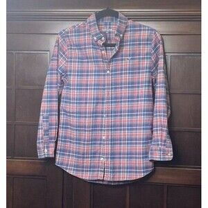 Vineyard Vines youth boys plaid button-down shirt 12 to 14 Medium